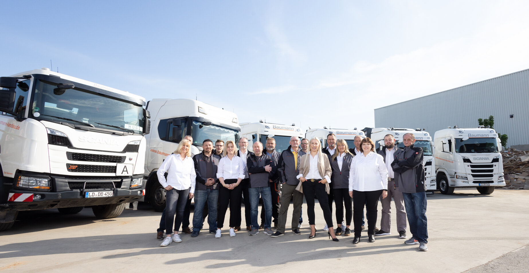 Unser Team der Baumann Rohstoff-Recycling GmbH in Landau
